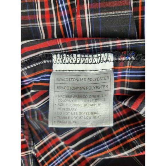 Ariat Men's Pro Series Long Sleeve Shirt Medium Multi Color Plaid Blue Red - Picture 6 of 14